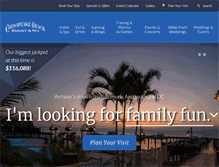 Tablet Screenshot of chesapeakebeachresortspa.com